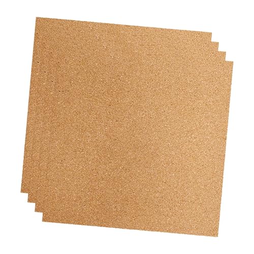 BaotyJie 4 Piezas de Corcho para Grabado láser y Marcado, Accesorios para Impresora 3D de Alto Rendimiento de 11,81 x 11,81 Pulgadas para Grabador H2D, Corte y