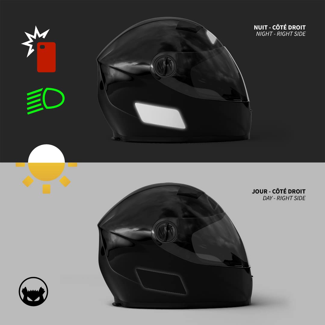 Yamaha Rouge - Autocollant Réfléchissant En Vinyle Pour Casque De Moto Yamaha, Autocollant De Réservoir Avec - Auto