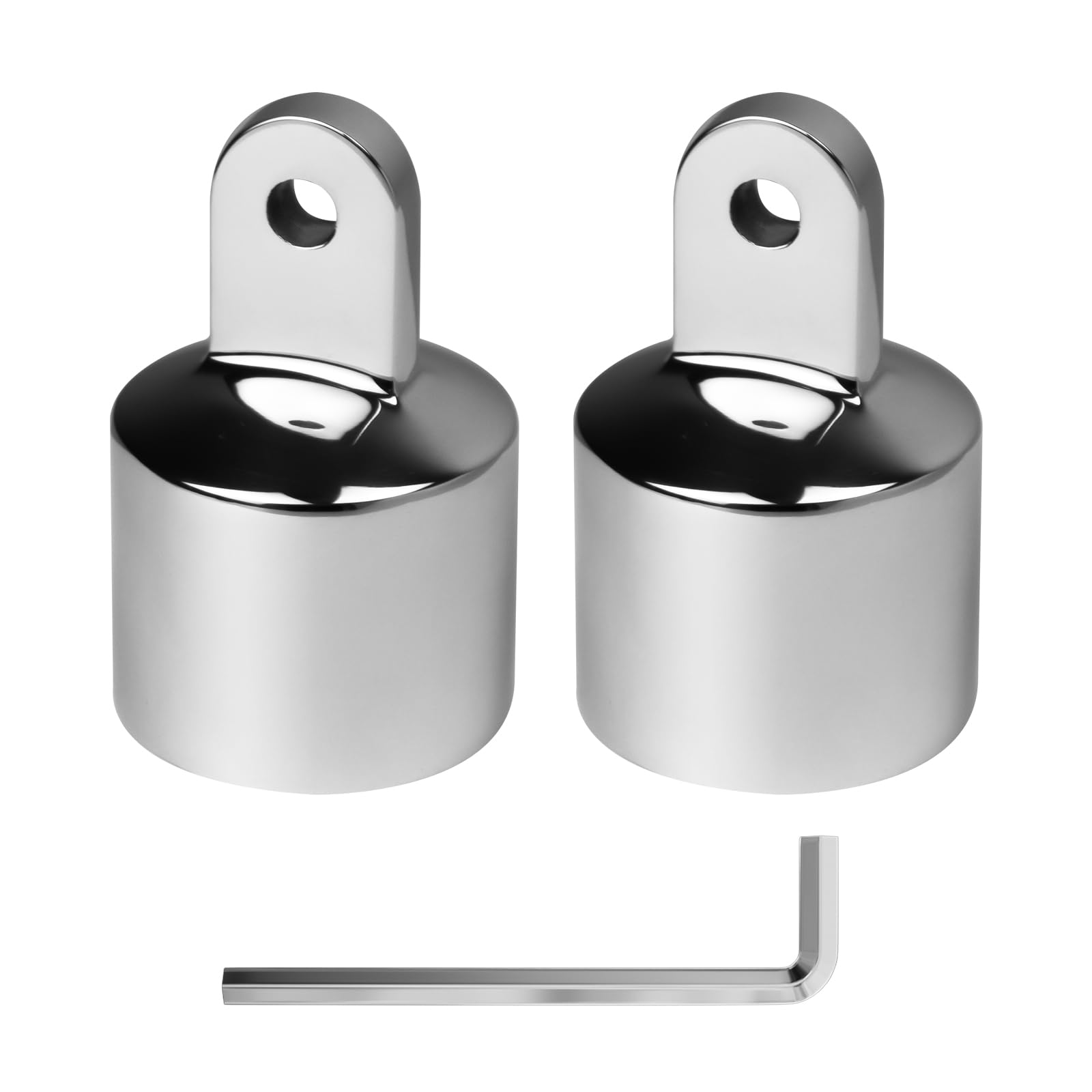 METRAXION Stainless Steel 316 Bimini Top Eye End Cap 7/8,1 inch,1-1/4 inch Marine Grade Heavy Duty Bimini Top Parts for Boats with L Shape Hex Key
