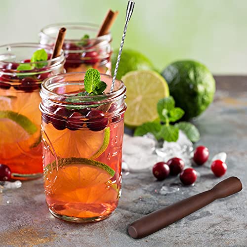 image for Patelai Wooden Cocktail Drinks Muddler Bar Muddler and 12 Inches Spira