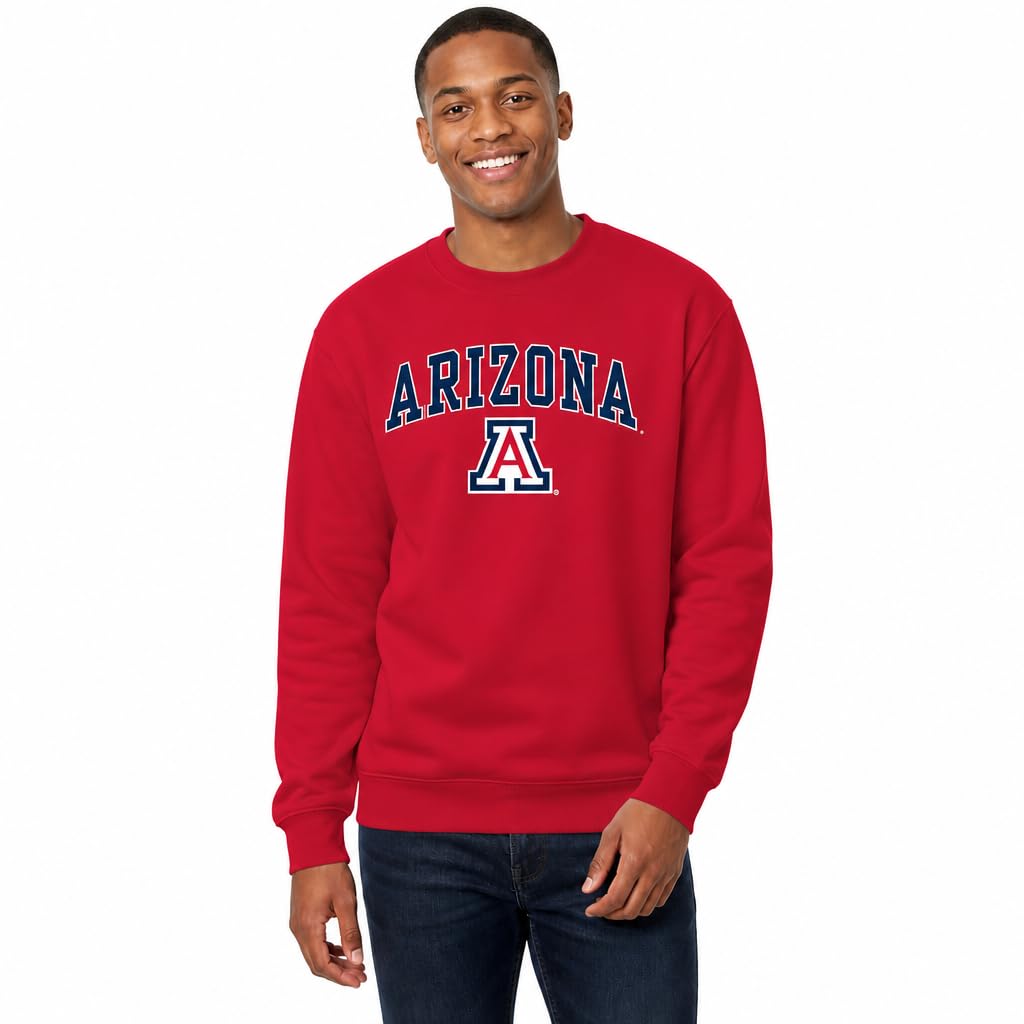 NCAA College Sweatshirt Fleece Crewneck Pullover for Men and Women