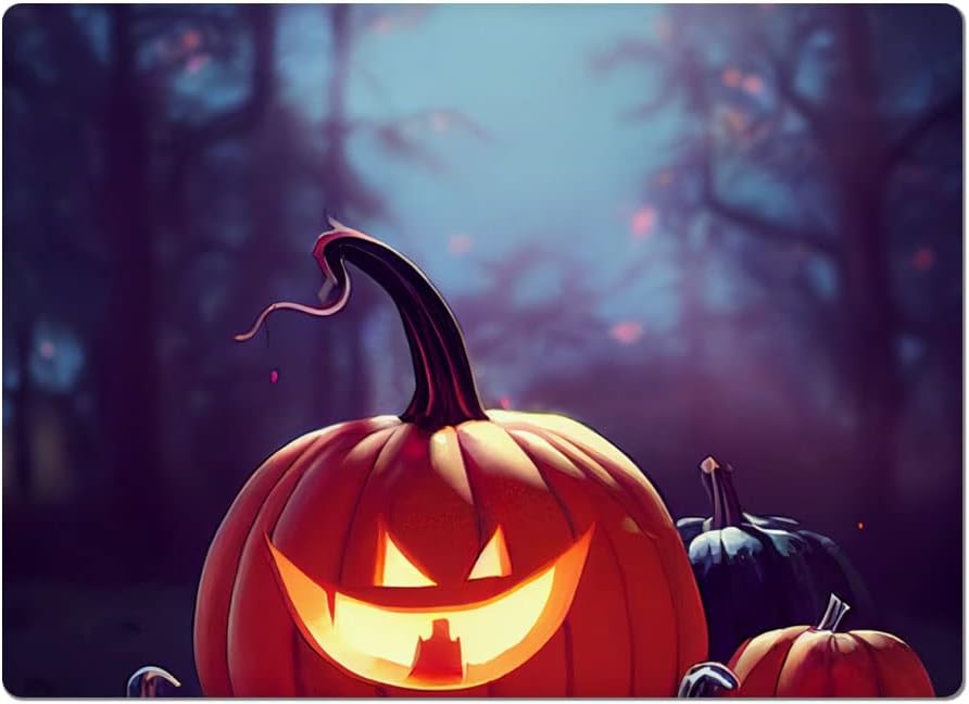 Scary Pumpkin Car Magnet 2 PCS - Colorful Art Car Magnet - Scary Halloween Sticker