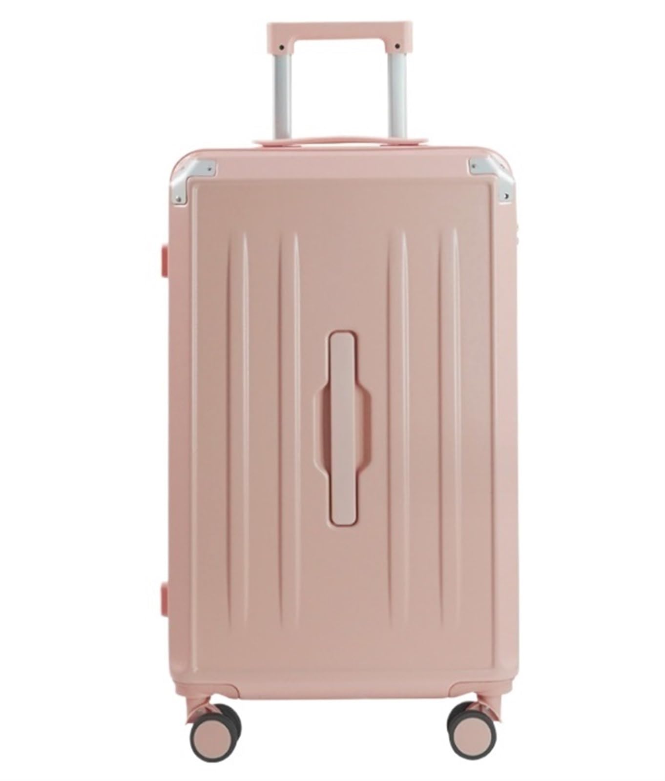 Valigia Bagagli per Donne Valigie con Portabicchieri USB Spinner Wheels Rigidi Serratura Bagaglio a Mano(Pink,24in)