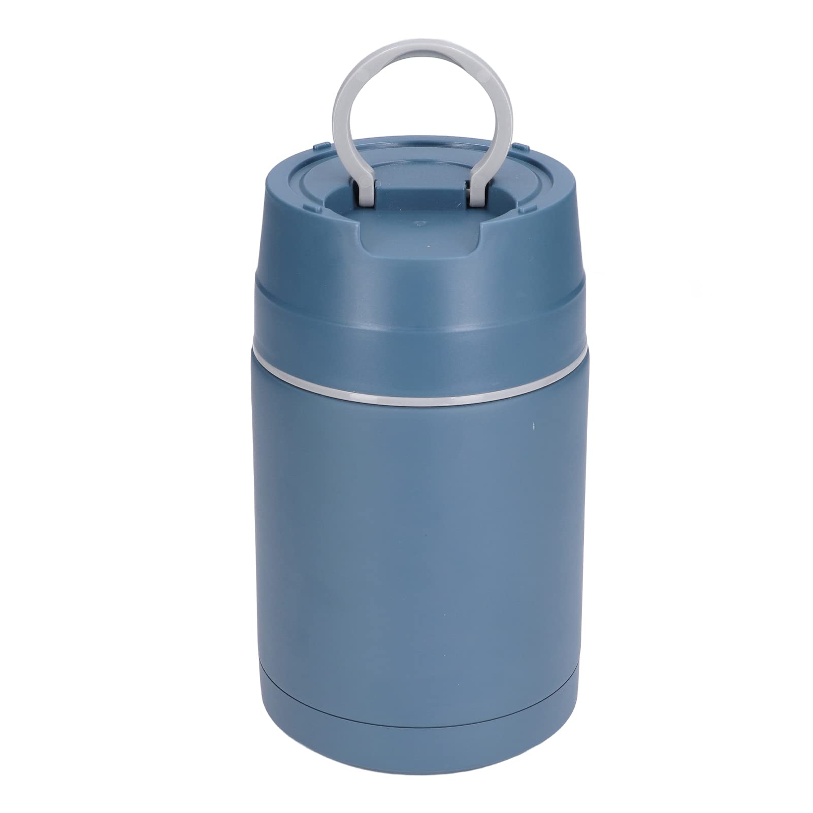 Nikou Contenitore termico per alimenti in acciaio inox 304, 1000 ml, con cucchiaio pieghevole, blu, contenitore termico per alimenti caldi o freddi