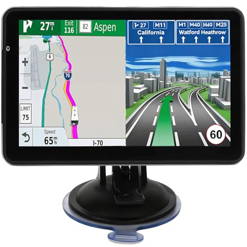 Car GPS Navigation, Latest 2025 Map 7-Inch GPS Navigation System for Car with Turn-by-Turn