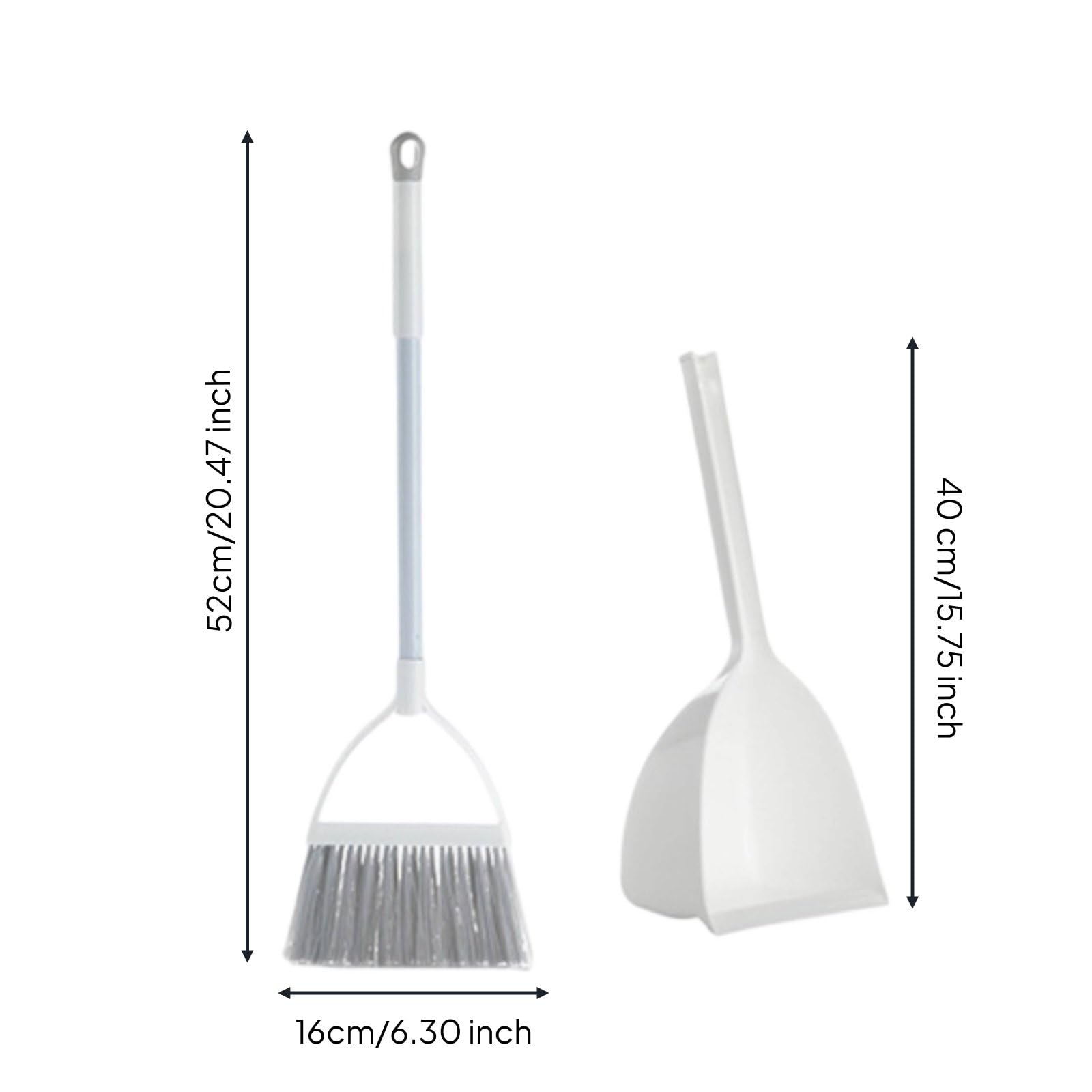 F Fityle Escoba Infantil con Recogedor Kit de Aseo para Niños Cepillo de Mano y Pala Sencilla PP Ligero de Fácil Manejo Diseño Elegante Estilo Japonés Impulsa, Color to 3