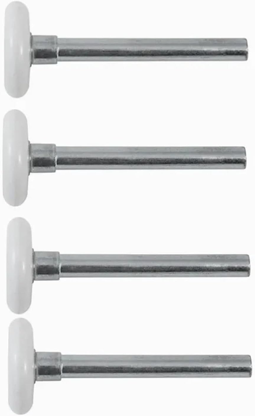4 Pieces Heavy Duty Nylon Garage Door Roller Ball Sealed Bearings 120mm 2 inch Nylon and Steel Wheels