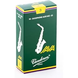 Saxo Alto Cannonball Vandoren SR263 - Caja de 10 cañas java n.3 para saxofón alto