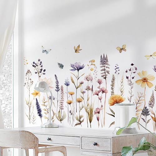 Vinilos decorativos de flores Boho Garden 2 piezas miniatura 4