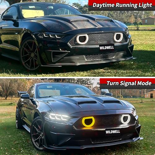 WildWell Front Grille Compatible with 2018-2023 Ford Mustang GT EcoBoost by WildWell - Used condition - Image 4