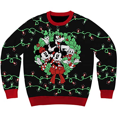 Disney Mickey Mouse and Friends Holiday Christmas Sweater...