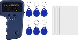 Cuifati ID Card Duplicator,RFID Reader Writer,RFID Copier,RFID Cloning Handheld RFID Card Copier Duplicator+6 Writable Tags+6 Cards,for Community,School,Office and Other Access Control Needed Places