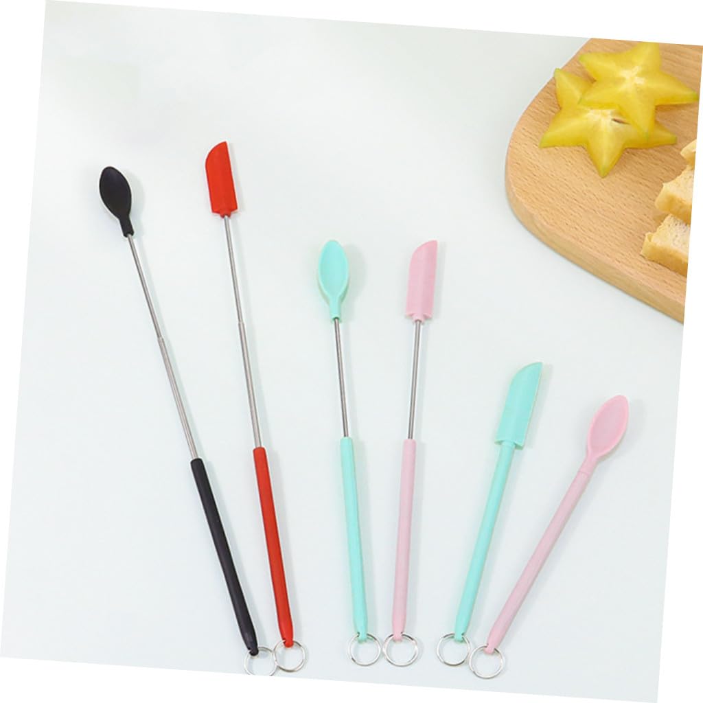 ABOOFAN 5 Juegos Espátula Para Mermelada Cucharas Para Servir Doradas Para Restaurante Espátulas Utensilios Para Ensaladas Espátula Para Untar Hamburguesas Y Queso Pinzas Para 8 Uds * 5