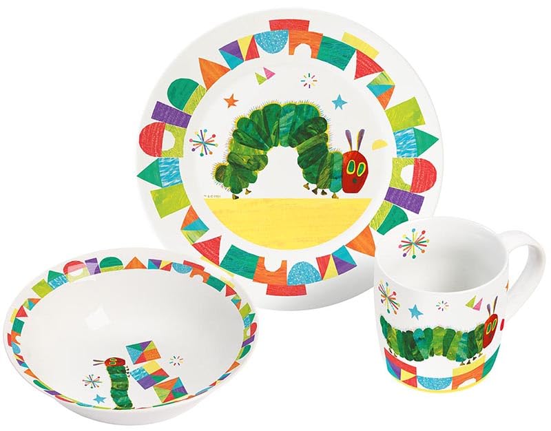Kindergeschirr Raupe Nimmersatt, 3 tlg.