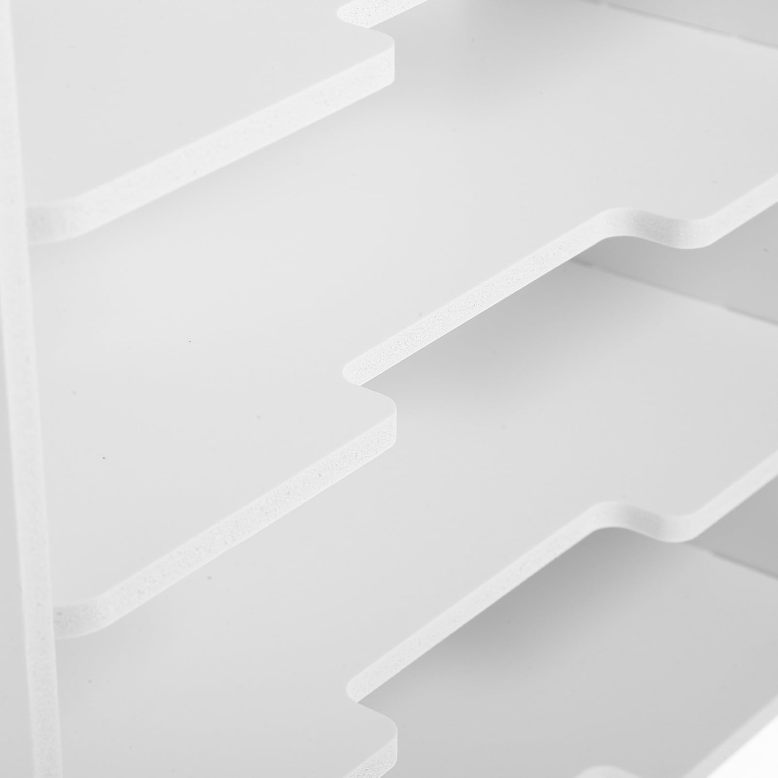 PRETYZOOM Portadocumenti in Materiale Composito Legno-plastica Organizzatore Di File Da Scrivania Portariviste Impilabile Per Documenti Lettere e Cartelle