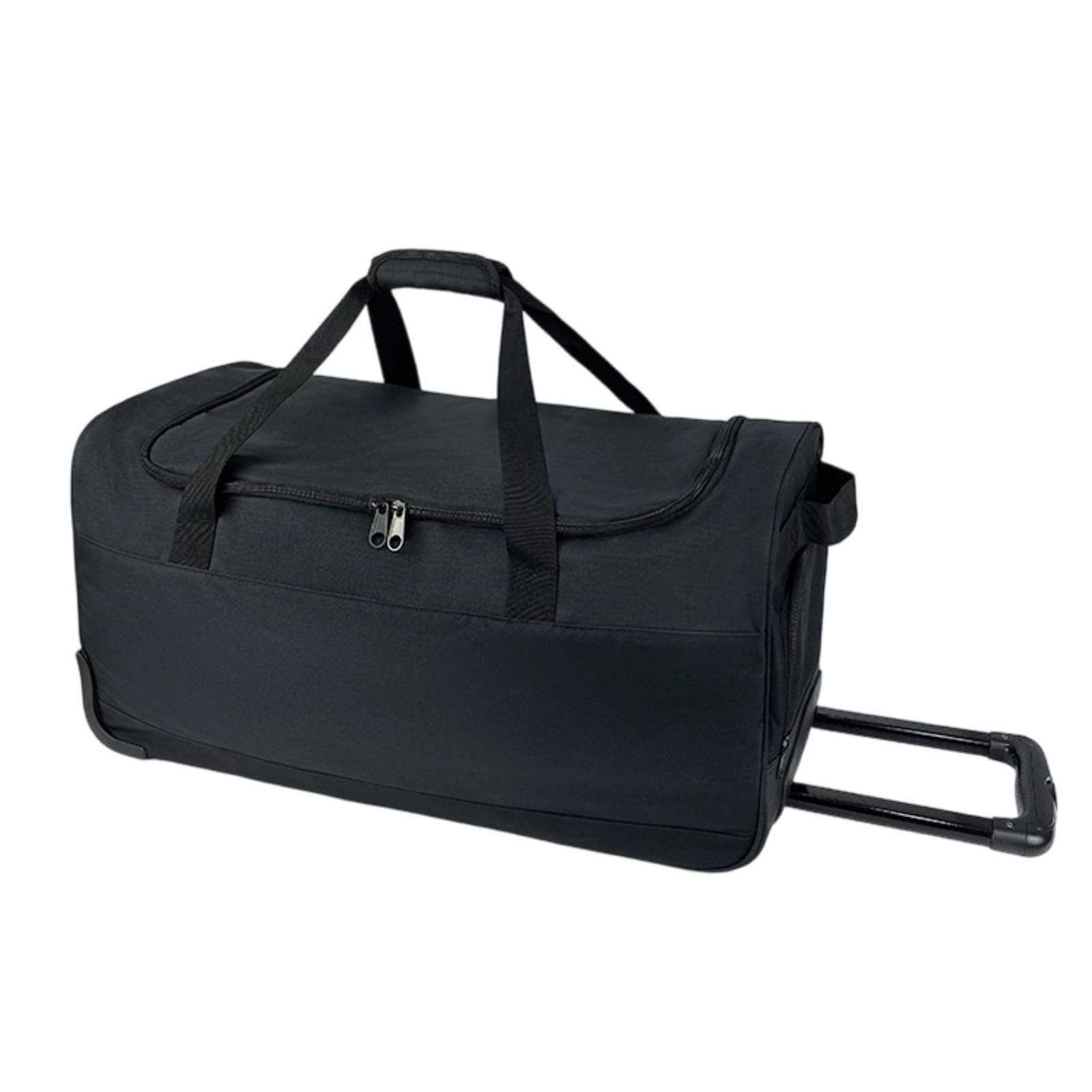 Equipaje de Entrenamiento Deportivo Maleta Rodante Deportiva Bolso Duffel Gran Compartimento Asa Telescópica en Lona y Metal Adecuado para Trayectos Entrenamientos Viajes