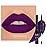 evpct 1Pcs Purple Matte Lip Liner & Liquid Lipstick Stain Makeup Set for Women, Purple Lip Liner Stain Long Lasting Waterproof Smudge Proof, Cruelty Free Lip Stick Makeup 24 hours originales, 52