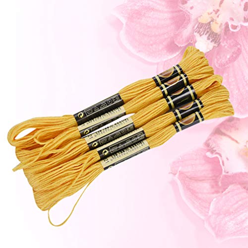 STOBOK 48 Pcs Fio de Ponto Cruz Diy Bordado Artesanato Pulseiras de Costura Floss Set Kit de Forneci