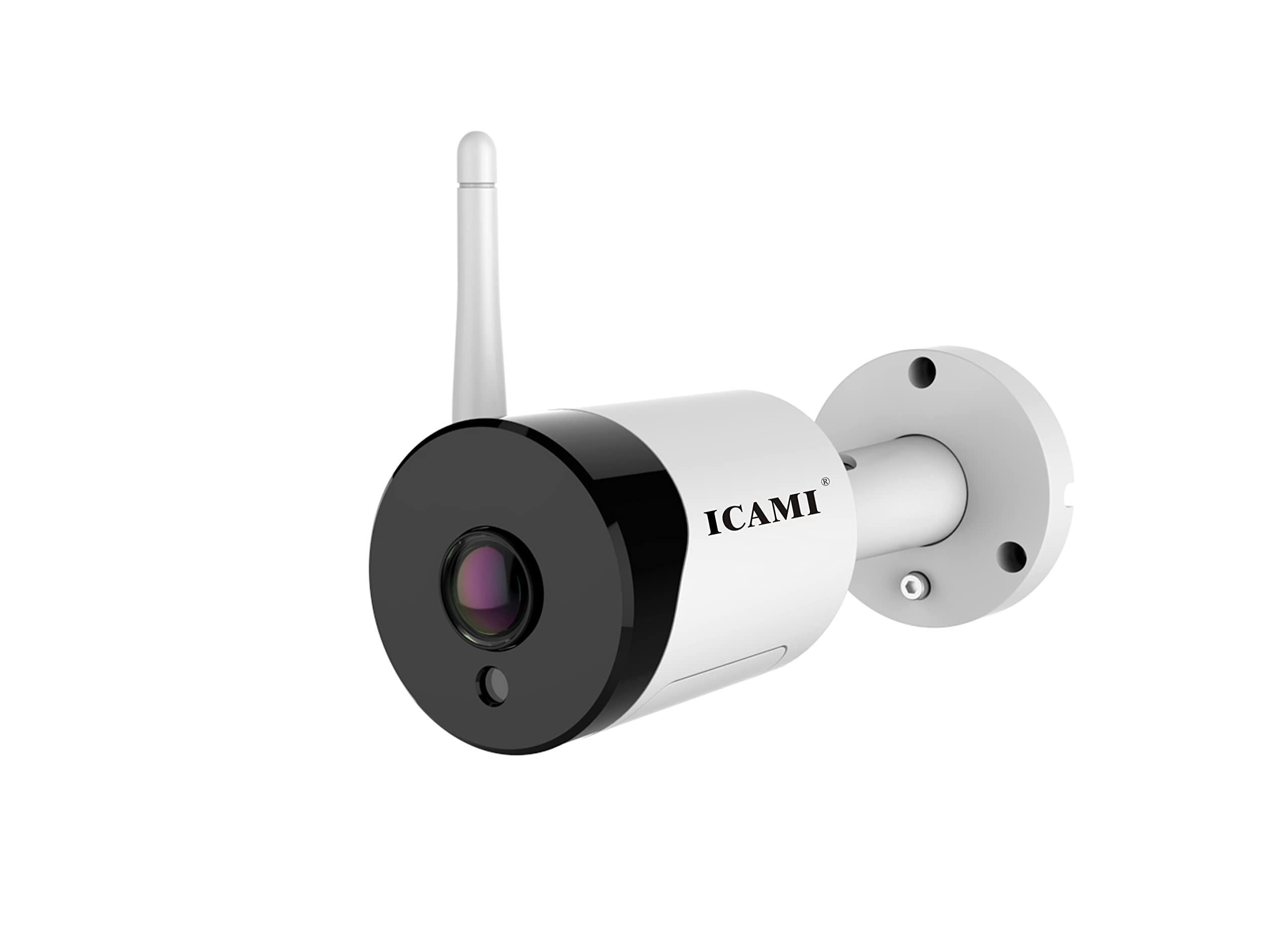 Security Camera Outdoor Wireless 1080p WiFi Waterproof SD Card with Remote View Two-Way-Audio Motion Detection