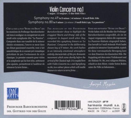 Violin Concerto / Symphonies Nos 49 & 80