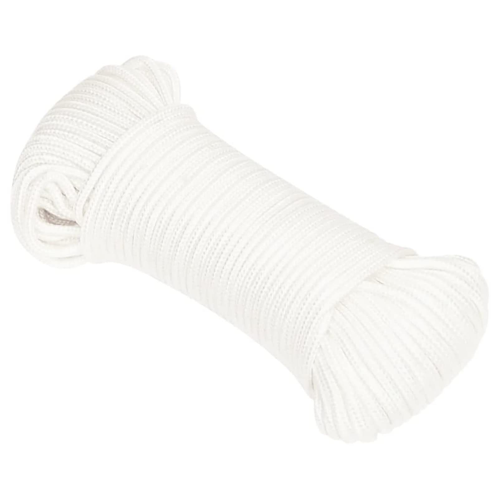 Tidyard Marine Boat Rope Polypropylene Durable Practical Weather Proof for Sailing Boating Full White 5 mm 25 m Polypropylene