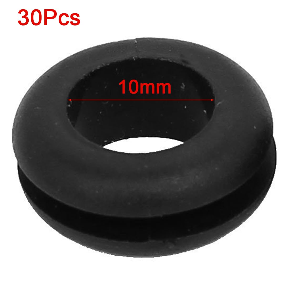 TA-VIGOR 30Pcs Rubber Grommets Cable Wire Protector, 10mm Conductor Wiring Blanking Gasket Ring Grommets - Image 2