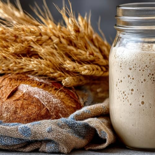Organic White Sourdough Starter Live Culture for Artisan Bread Baking Mild & Creamy Flavour Easy to Use Reusable & Long-Lasting
