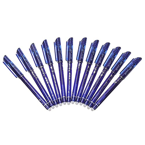 12 bolígrafos borrables de gel 0.5mm azul miniatura 2