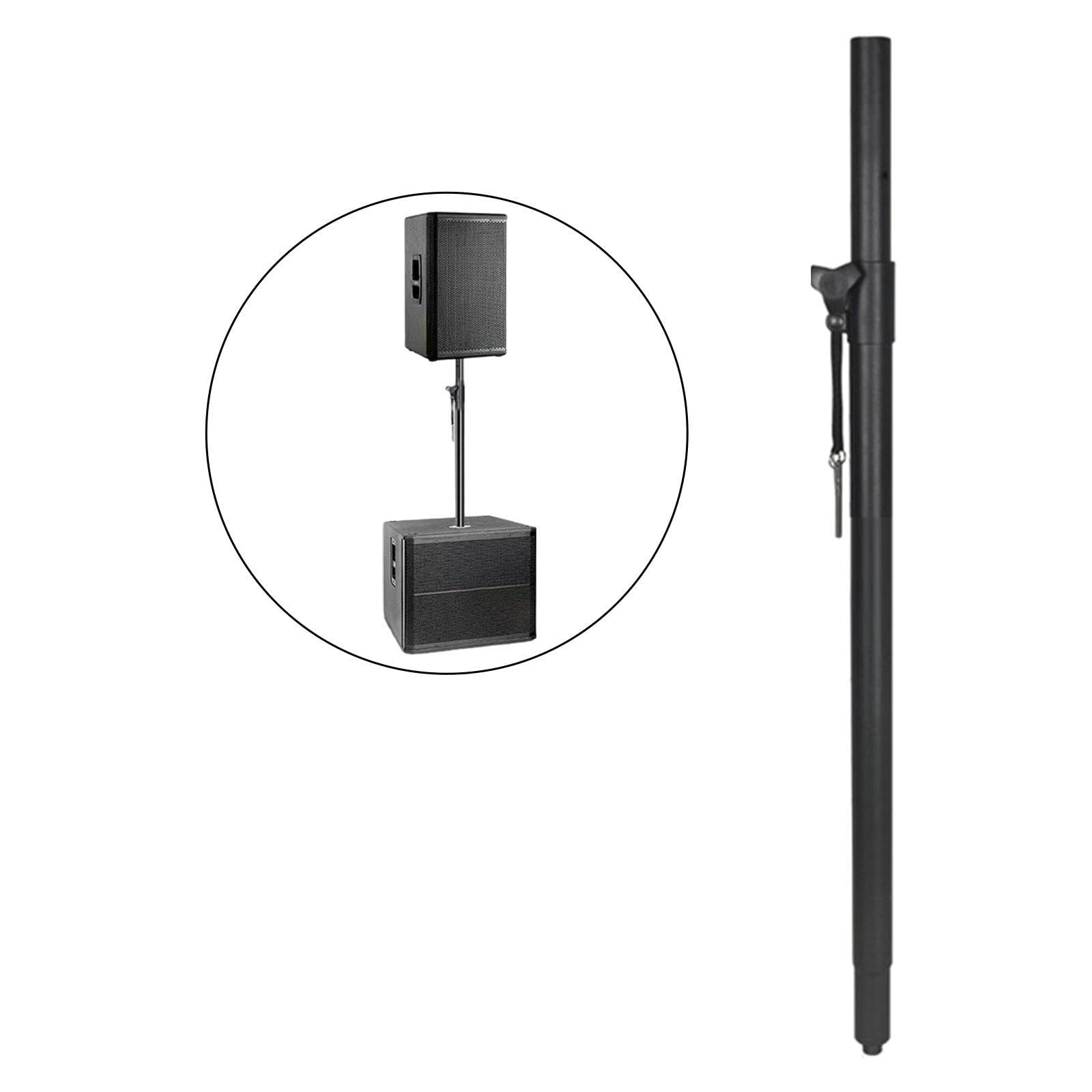 Supporto per asta per altoparlante, altezza regolabile 82 cm-139 cm, robusta struttura in metallo, compatibilità versatile, presa filettata M20, palo da 35 mm, per subwoofer e altoparlanti