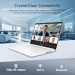 HP 14" Ultral Light Laptop for Students and Business, Intel Quad-Core, 8GB RAM, 192GB Storage(64GB eMMC+128GB Ghost Manta SD Card), 1 Year Office 365, USB C, Win 11 S - Image 4