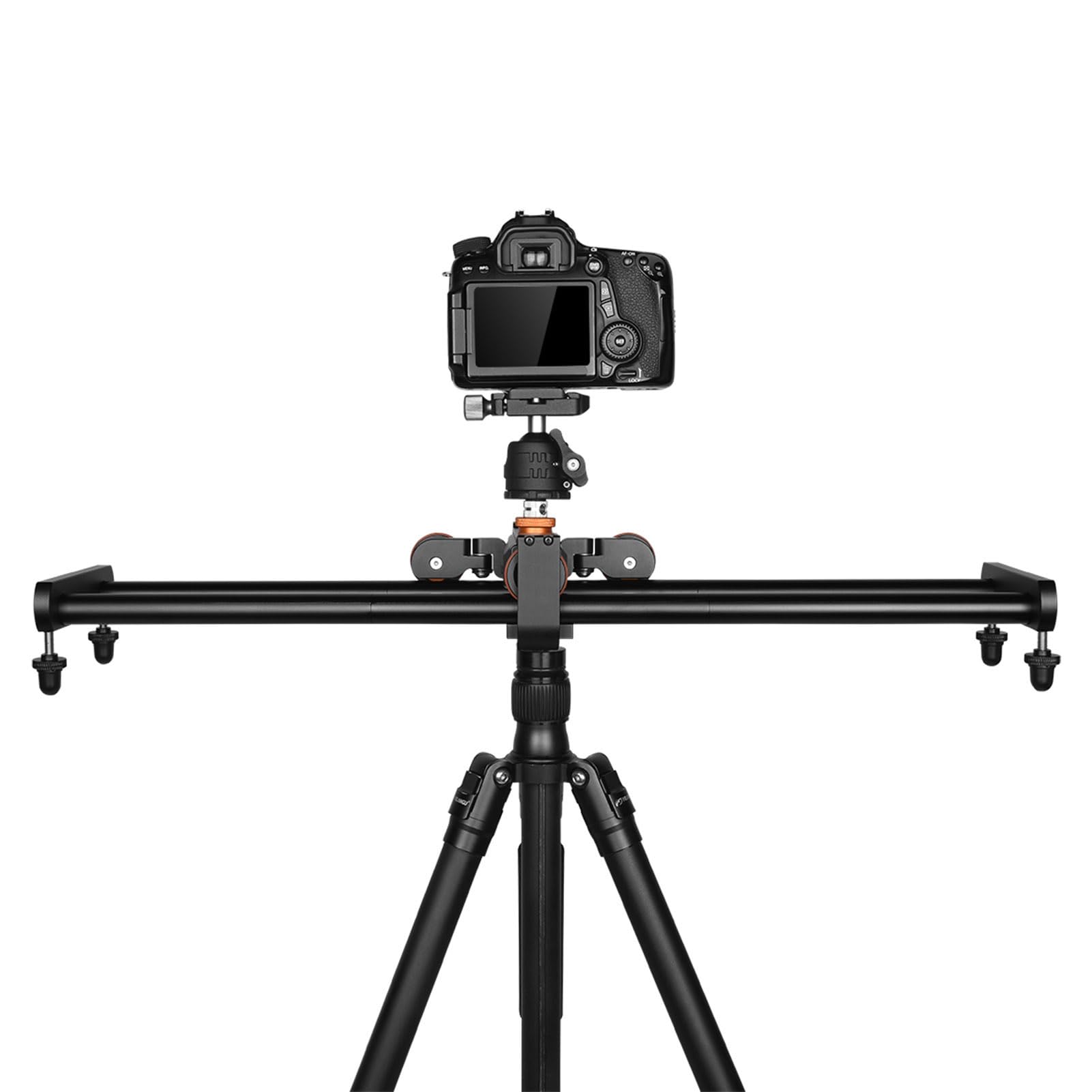 Carrello per Traccia Video della Fotocamera, Carrello con Cursore Regolabile per Fotocamera per la Fotografia di Filmati Video con Videocamera Stabile