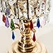HDCRYSTALGIFTS 50pcs 38mm Crystal Icicle Pendant Chandelier Prisms Drops Lamp Candle Holders Curtain DIY Parts(Multi-Color)