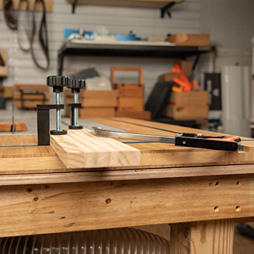 Image of POWERTEC 71438 T-Track Clamp Vice | Hold Down Clamps for T-Tracks Accepting 1 /4 Inch hex head Bolts - 2 Pack