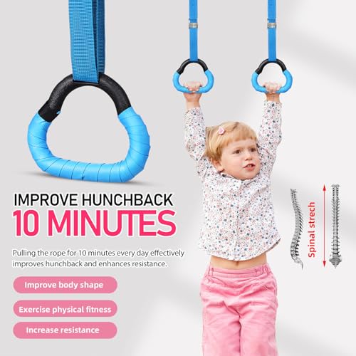 Set de 2 pares de anillas de gimnasia con correas ajustables miniatura 3
