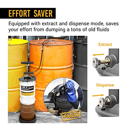 Ewk 12L Heavy Duty Manual Oil Extractor/Dispenser Pump For Automotive Fluids Vacuum Evacuation #TOP3