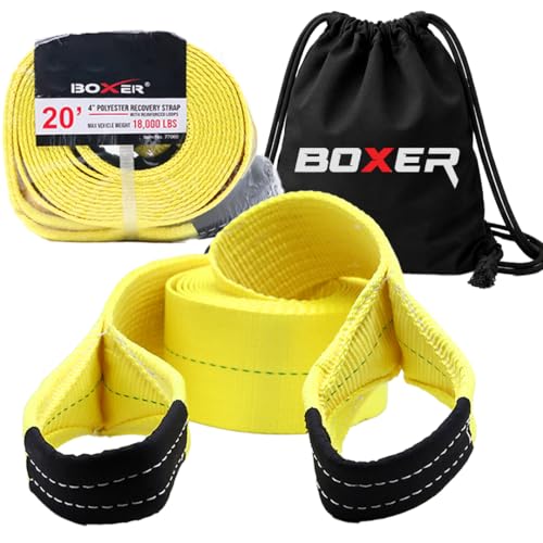 Sangle de remorquage Boxer 10cm x 6m robustesse et haute résistance 16t