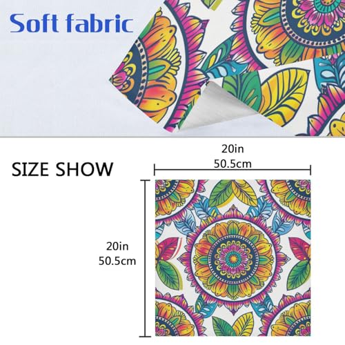 Servilletas de tela multicolor 20 x 20 pulgadas pack 6 miniatura 6