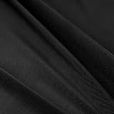 Polyester Spandex Fabric, 85"x60" Solid Color Stretch Fabric, Strong Extension Capability Smooth Tex