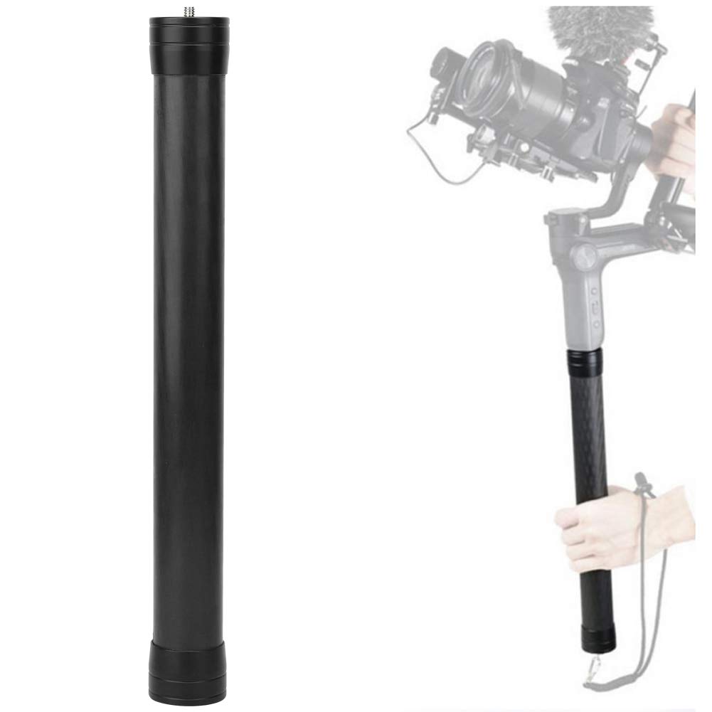 Extension Rod, 35cm Carbon Fiber Stabilizer Shooting Extended Lengthen Pole Monopod Extension Rod with 1/4 3/8 inch Screw Mount for DJI for Ronin-S/SC for Zhiyun Crane-2/WEEBILL 3 LAB/Smooth 4