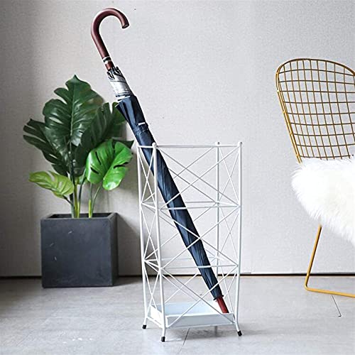Sywlwxkq Umbrella Stands,Umbrella Stand Floor Umbrella Storage Rack Simple Wrought Iron Umbrella Barrel Placement Stand Flower,M4