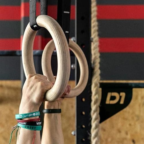 Par Argola Olímpica Cross Training em Madeira com Fivela Ajustável - D1Fitness