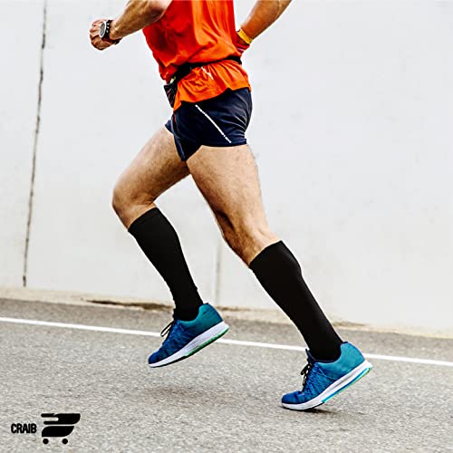 compression socks for men and women - 20-30 mmhg zipper knee high medical compression stockings calf fits up to 16 in - 1 pair perfect for athletic nurses travelers edema circulation pregnancy