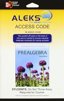 Misc. Aleks 360 Access Card for Prealgebra Book