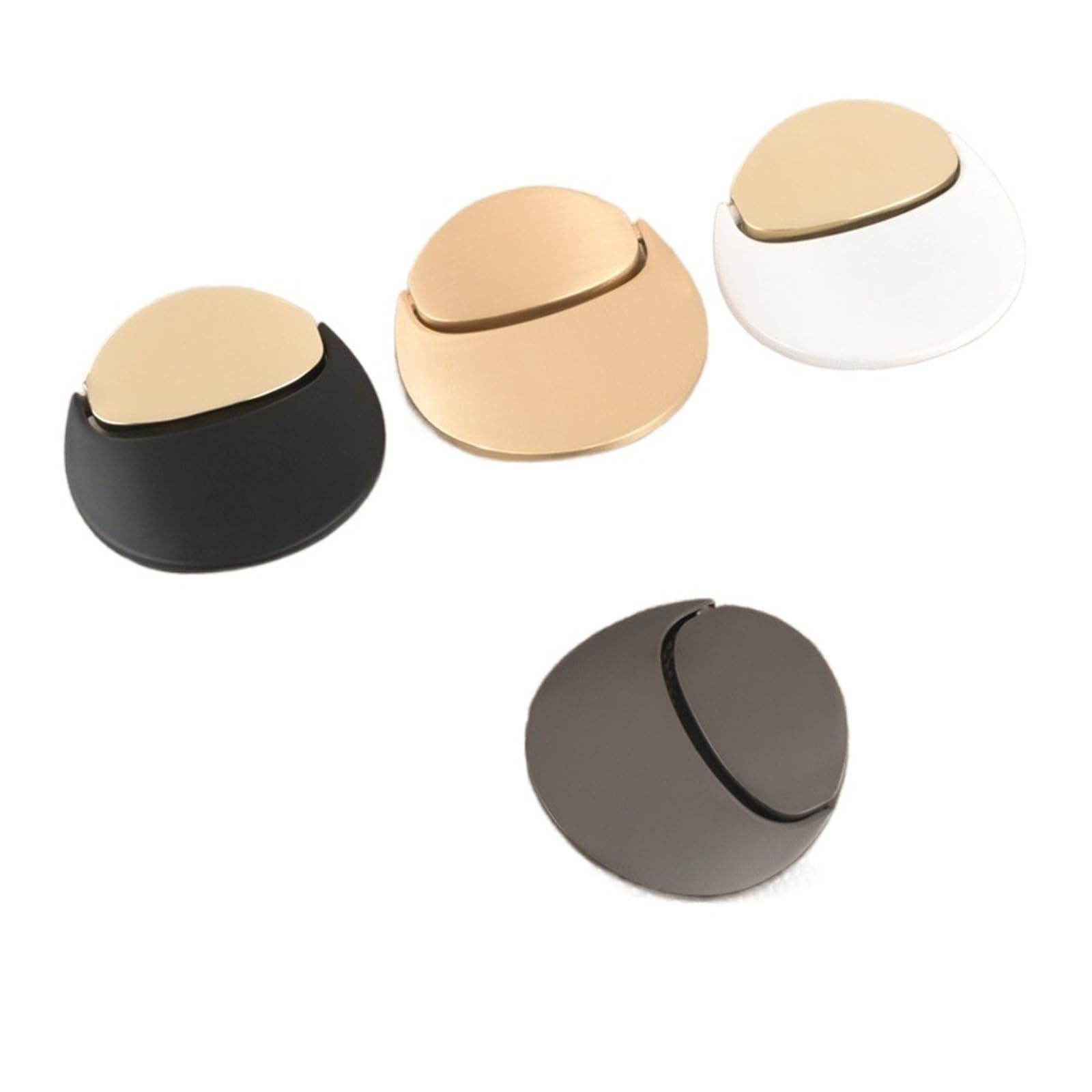 BgnEhRfL Hidden Cabinet pulls, Wardrobe Pulls Handles for Cabinets Zinc Alloy Furniture(Gray)