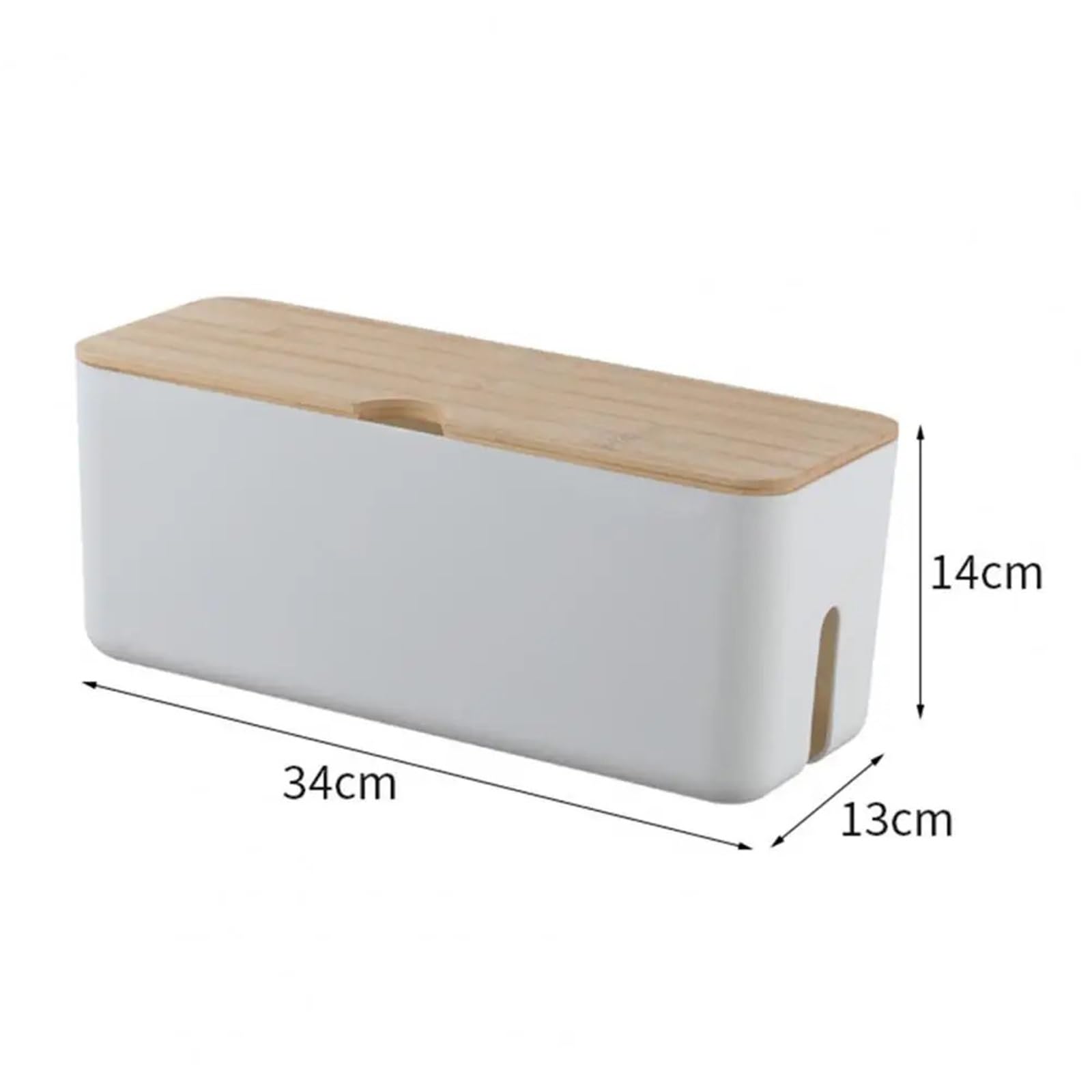 Organizador De Cables Caja de Almacenamiento de Cables Caja de Almacenamiento de Cables de alimentación Multiusos Estable Organizadores de Cables de Escritorio para Guardar Cables(Black)