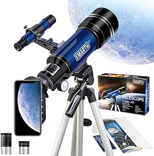EMARTH Telescope for Kids Beginners Adult, 70mm Astronomical Refractor Telescope with Adjustable Tripod & & Finder Scope- Portable Travel Telescope Perfect for Kids Children Teens