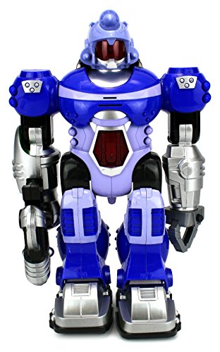 VT Power Warrior Android Toy Robot Figure w/ Lights, Sounds, Realistic Walking Function (Colors May Vary)