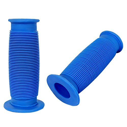 cyclingcolors Universal Kid Children Bike Blue Handlebar Grips 90mm Comfort Cycle City Road Vintage Fixie SINGLESPEED Mini Pocket Cycle Bicycle Rubber Pair Grip