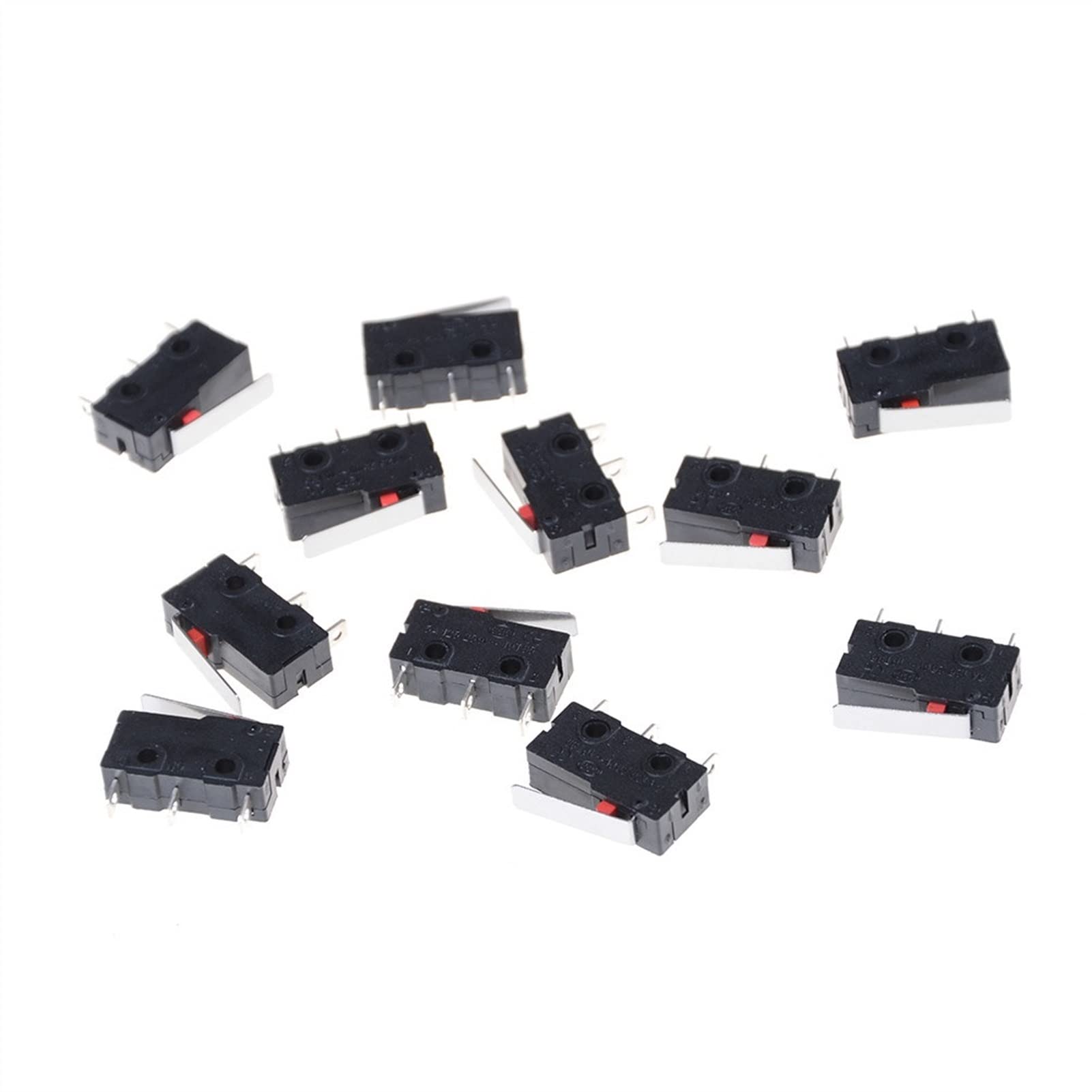 Micro switch KW11-3Z inverseur 5A pour circuit imprimé et automatisme, lot de 10 pièces