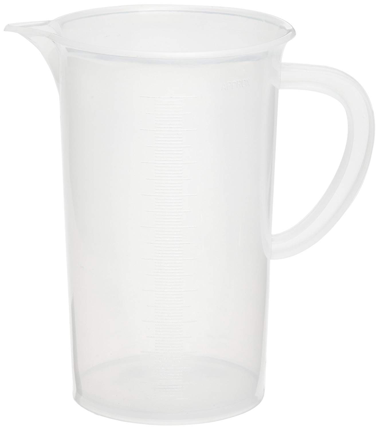 Measuring Jug Polypropylene 1000mL with Handle Scale Engraved